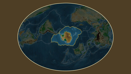 Antarctica plate - neighborhoods. Fahey. Physical © zelwanka