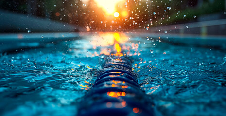 Swimming, Olympic sport, sports pool - AI generated image - obrazy, fototapety, plakaty