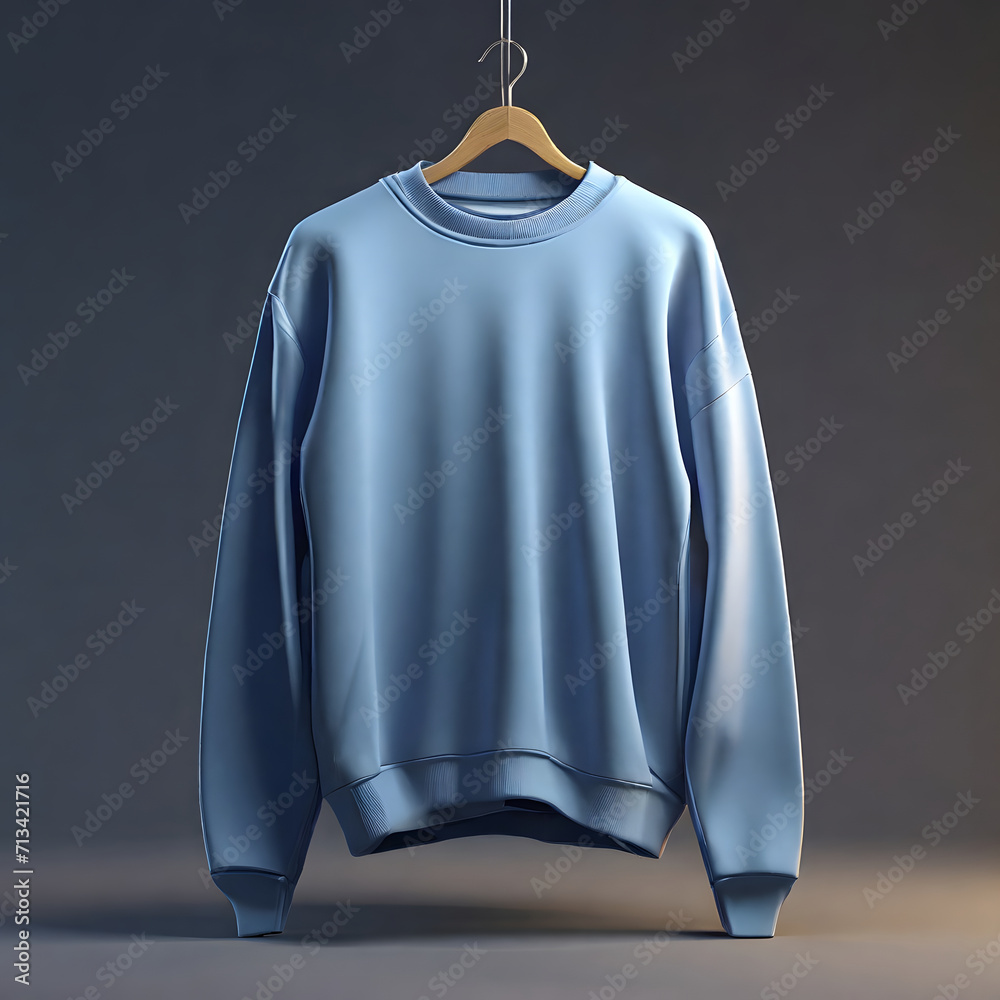 Wall mural Minimalist Blue  Sweatshirt