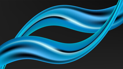 ABSTRACT DARK BACKGROUND WITH SHAPES GRADIENT BLUE SMOOTH LIQUID COLOR DESIGN VECTOR TEMPLATE GOOD FOR MODERN WEBSITE, WALLPAPER, COVER DESIGN 