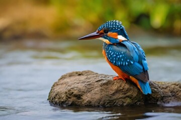 Fototapeta premium kingfisher on the river