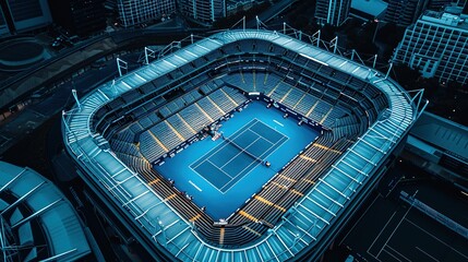 Fototapeta premium Background Wallpaper Related to Tennis Sports