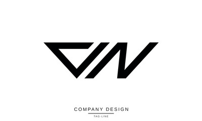 WN, NW, Abstract Letters Logo Monogram
