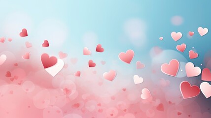 Stylish background featuring hearts that symbolize love's significance. generative ai