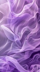 Obraz premium Subtle lavender and misty green blend on pine needles, a calming swirl against a serene portrait backdrop.