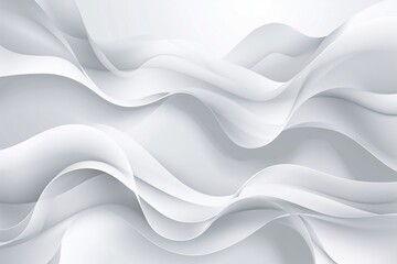 Obraz premium Soft Silk Waves in Blue: Abstract Wavy Background Design with Light and Flowing Motion