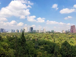 Obraz premium paisaje urbano de la Ciudad de México