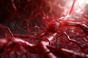 picture of arteries and capillaries in the body, 3D renderings, body concepts, anatomy, medical images