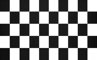 Stickers meubles F1 Geometric black and white checkered seamless wallpaper background. art design checkered, checkerboard, chessboard concept graphic element.