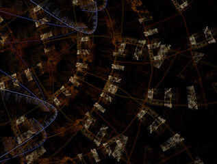 Imaginatory fractal abstract background Image