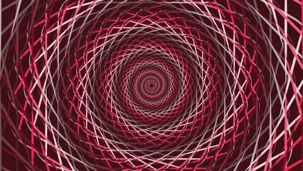 Abstract spiral dotted vortex style spinning background.