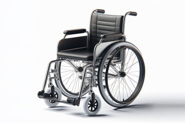 Fototapeta na wymiar 3d wheelchair on white background. ai generative