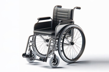 Fototapeta premium 3d wheelchair on white background. ai generative