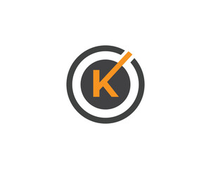 K letter creative logo design.