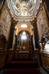 interior of church, cathedral, Cuenca, La Mancha, Spain