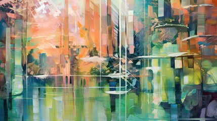 abstract painting called gestrification