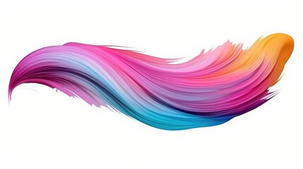 Fototapeta premium Abstract Art: Colorful Paint Strokes Fusion