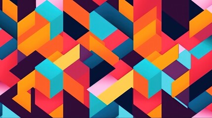 Colorfull geometric patern