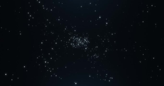 Particles And Dark Background. Stars Particles Background.