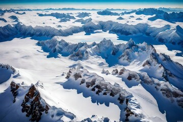 Behold the enchanting winter scene of the Chilean Andes, featuring Laguna Del Inca as the centerpiece amidst a snowy expanse, captured in high resolution