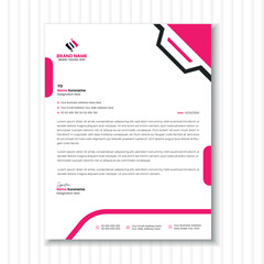 Modern Business Letterhead Design Template 