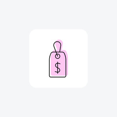 Payment color shadow line icon , vector, pixel perfect, illustrator file