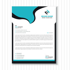 Modern Business Letterhead Design Template 
