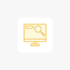 Search color outline icon , vector, pixel perfect, illustrator file