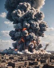 smoke from the fire