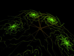 Imaginatory fractal abstract background Image