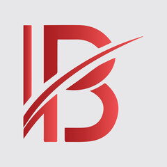 B Letter logo icon design, Creative letter b logo symbol template elements Vectors