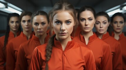 Obraz premium training before the athletics tournament