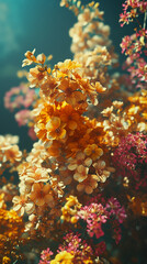 Naklejka na ściany i meble A flower scenery background ai generated image