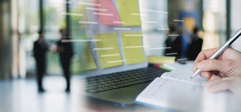 Concept of business process development.