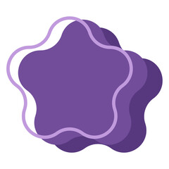 Star and line icon. Vector illustration.