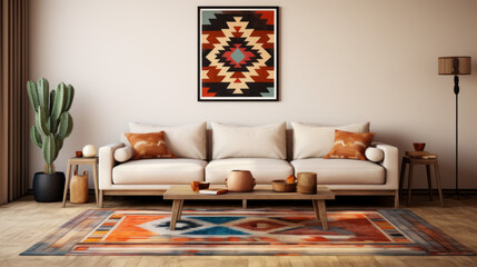 Traditional Navajo rug