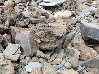 Stone background close-up. View from above
