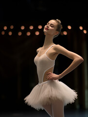 Fototapeta premium a woman ballerina and dancer