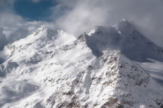 Nakra-tau mountain. Part of the caucasian mountains range.