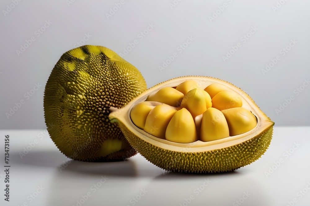 Wall mural Jackfruit isolated on background