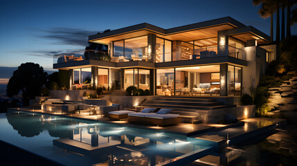Contemporary and attractive villas and estates located in Los Angeles, California
