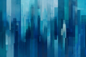 Artistic depiction of varying shades of blue in an abstract background. Generative AI