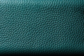  a close up of a teal leather texture with a small amount of stitching on the top of it. - obrazy, fototapety, plakaty