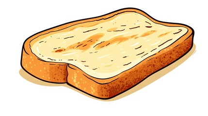toast on a white background.