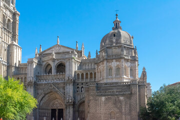 The Cathedral of Saint Mary. Toledo, the city of three cultures: Christian, Muslim and Jewish....