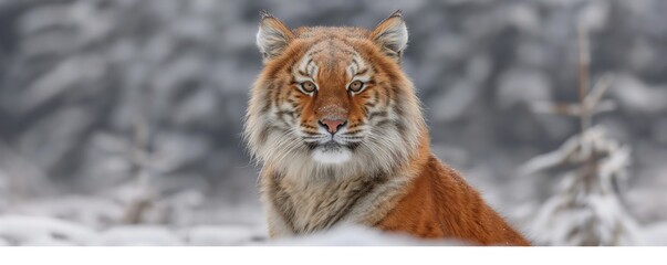 Obraz premium tiger in the jungle. walks in the forest and searches. created by ai