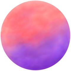 Colorful red and purple watercolor circle illustration .