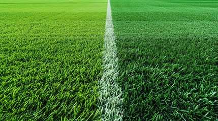 Green grass for a soccer sports field