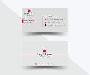 Modern simple styles corporate business card, visiting card, business card design, vector business card, professional business card, double sided business card layout template 