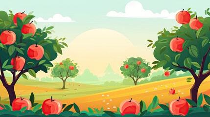 essence of orchard life with vibrant apple-themed images.